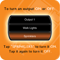 turn on sprinklers